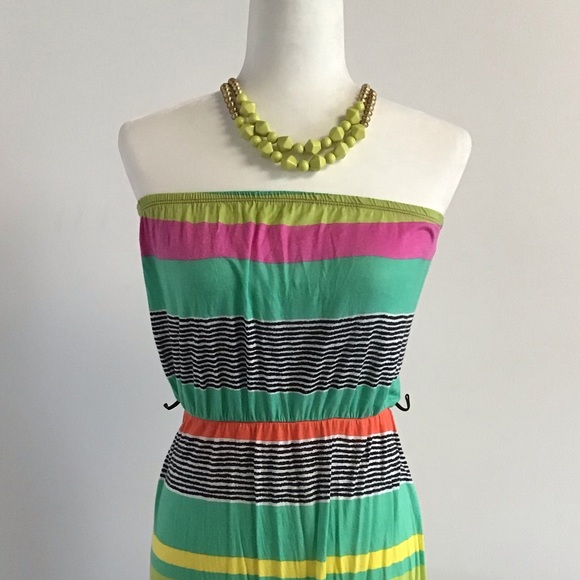Colorful Stripped Summer Dress - Picture 3 of 6